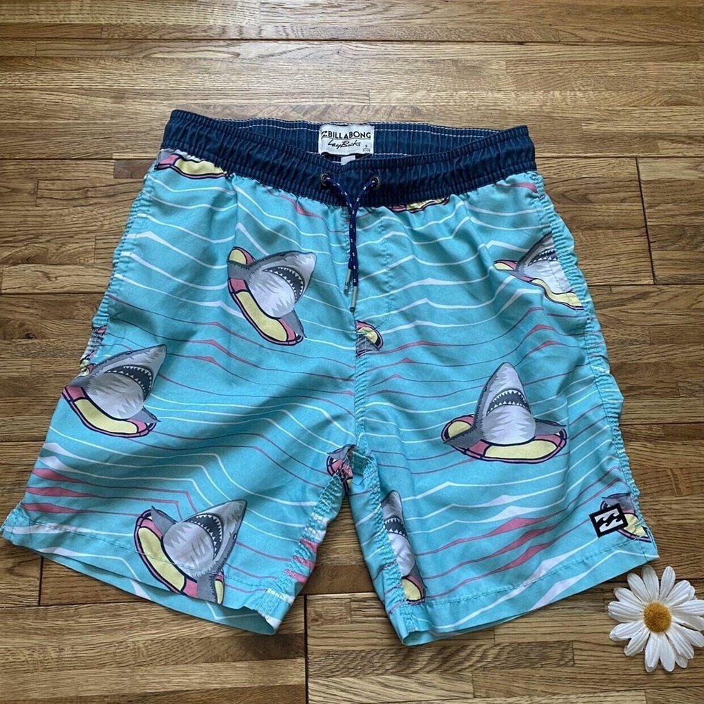 Billabong‎ Laybacks Shark Swim Trunks Size S